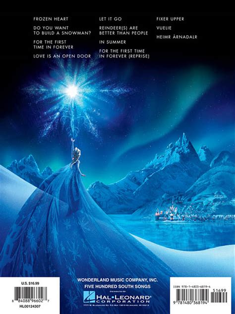 Disney 124307 Frozen Music From The Motion Picture Soundtrack