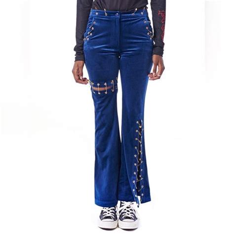 Angel Chen Women S Velvet Safety Pin Bell Jeans For Sale In Los Angeles CA In Bell Jeans