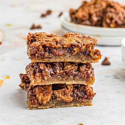 For a spirited kick, whisk 1/4 cup of your favorite bourbon into brown sugar mixture in step. Maple Chocolate Pecan Pie Bars - Tornadough Alli