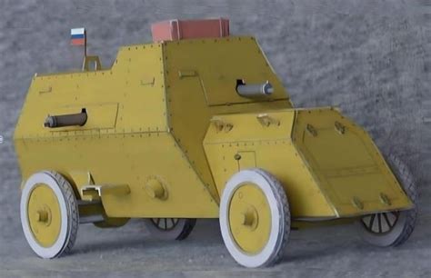 Papermau Russo Balt C2440 Armoured Car Paper Model By Andriy