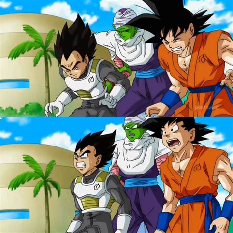 Goku Vegeta And Piccolo Anime Anime Funny Dragon Ball