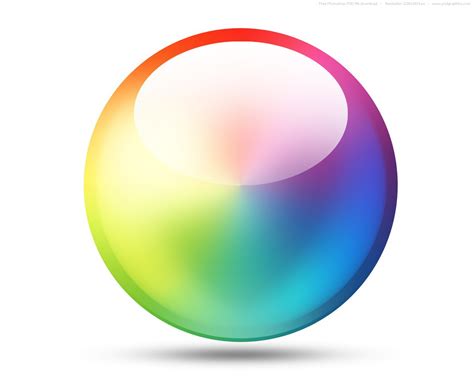 Psd Color Wheel Icon Psdgraphics