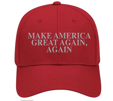 Donald Trump Make America Great Again Hat Single 2d Card Party Face