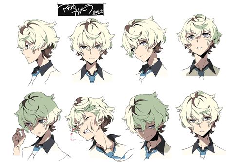 Kurokite Kiznaiver Character Head Profile Anime Reference Sheets