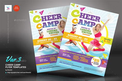 Cheer Camp Flyer Templates Print Templates Graphicriver
