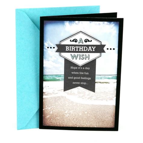 Hallmark Birthday Greeting Card For Him Beach