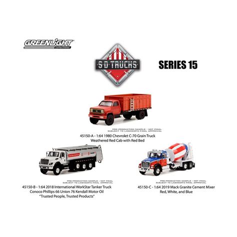 Greenlight Sd Trucks Series 15 Three Truck Set