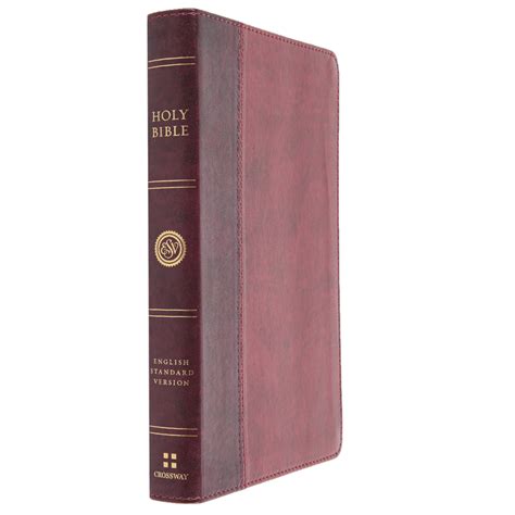 Esv Thinline Large Print Bible Burgundy And Red Mardel 3933942