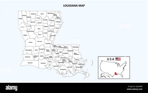 Louisiana Map State And District Map Of Louisiana Administrative Map