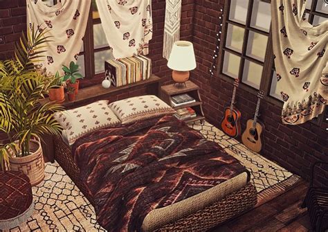 Blooming Rosy Archive — Ts4 Boho Textile Collection By Sooky A New