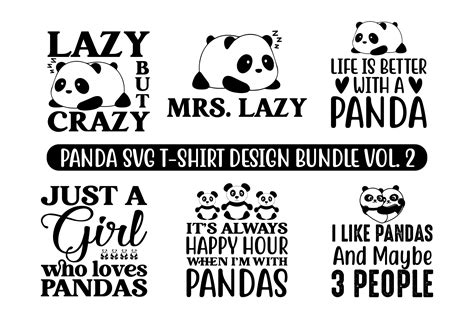 Panda Bear Svg Bundle Panda Bundle Graphic By Kanij T Designer