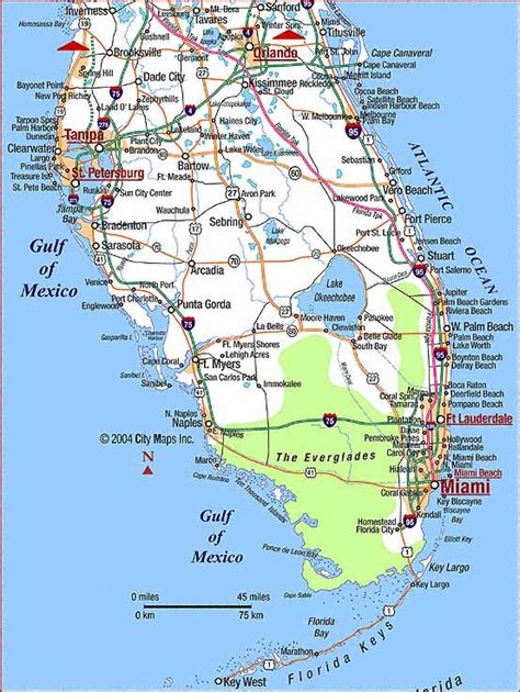 Map Of Southern Florida Map Of Florida Beaches Florida Coast Map