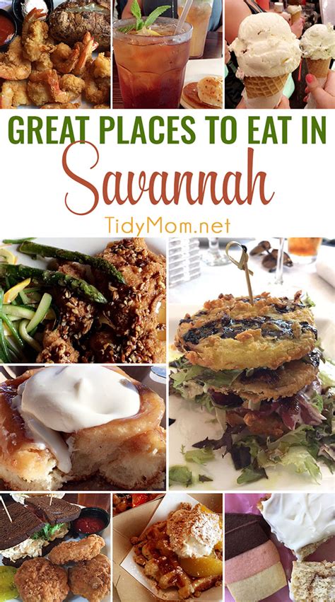 Great Places to Eat in Savannah, Georgia | TidyMom