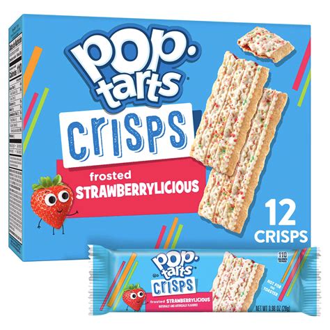 Pop Tarts Crisps Frosted Strawberrylicious 5 9 Oz Box 12 Count Cereal Bars Meijer Grocery