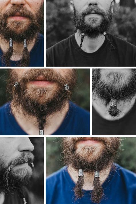 Beard Beads Stainless Steel Hair Beads For Men Viking Beads Dreadlock