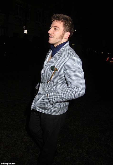 Rocco Ritchie Looks Dapper In A Blue Houndstooth Blazer And Brown