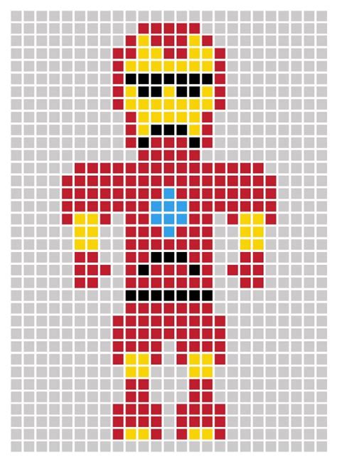 Featured image of post Iron Man Pixel Art Grid