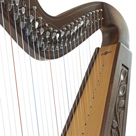 Disc 36 String Irish Harp With Levers By Gear4music Nearly New At