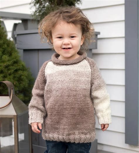 Easy Toddler Sweater Knitting Pattern Gina Michele In 2021 Easy