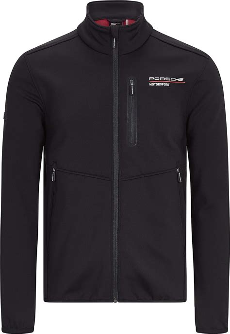 Porsche Motorsport Mens Black Softshell Jacket Amazonca Clothing