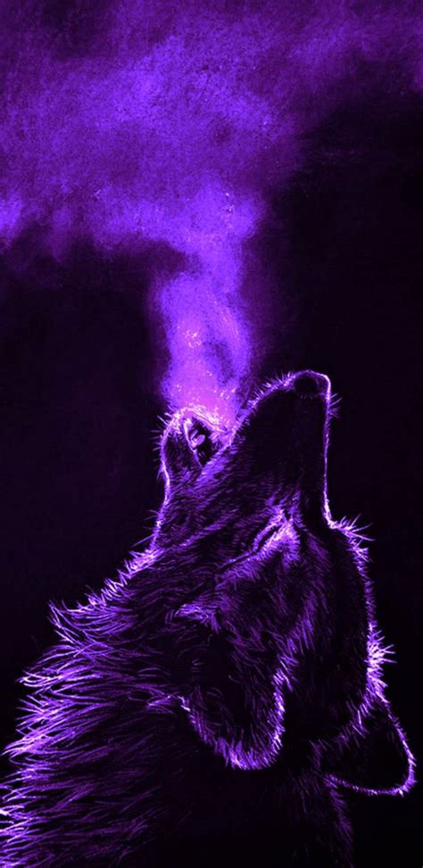 Purple Wolf Wallpapers Wallpaper Cave