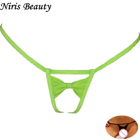 Womens Hot Sexy Open Crotch Mini Micro Bikini G Strings And Thongs T