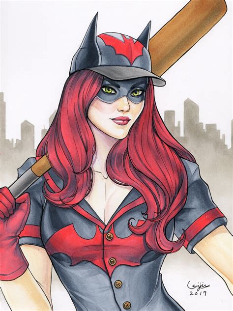 Bombshell Batwoman Commission In Eric Chens Traditional Art Comic Art