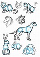 40 Free & Easy Animal Sketch Drawing Information & Ideas - Brighter Craft