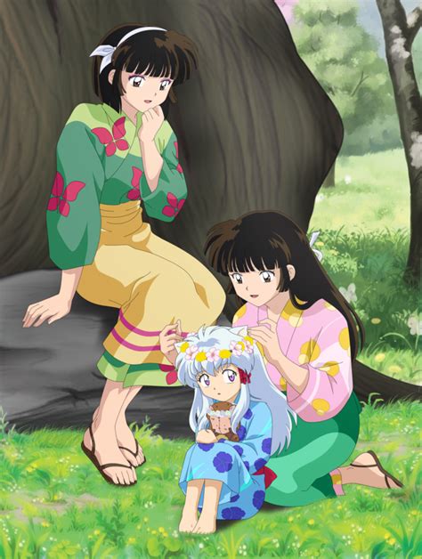 7 Year Old Aiko With Miroku And Sangos Twins Inuyasha Anime Shows