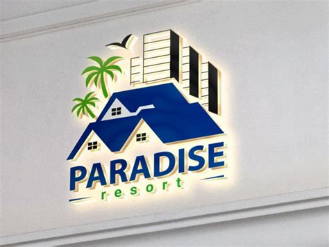 Paradise Resort Logo Resort Logo Resort Logo Design Resort