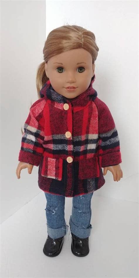doll coat or jacket 18 inch doll clothing fits like american etsy 18 inch doll clothes