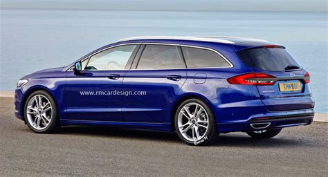 Restyled Ford Fusion Gets Rendered As Mondeo Estate Carscoops