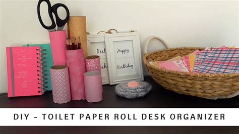 Diy Desk Organizer Idea Toilet Paper Rolls Hack The Craft Kingdom