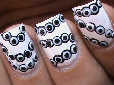 Black And White Nail designs- Nails Polish Polka Dots Cute ...