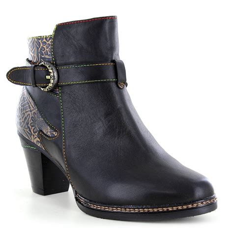 Laura Vita Agathe Sl2131 69 Womens Leather Ankle Boots Black