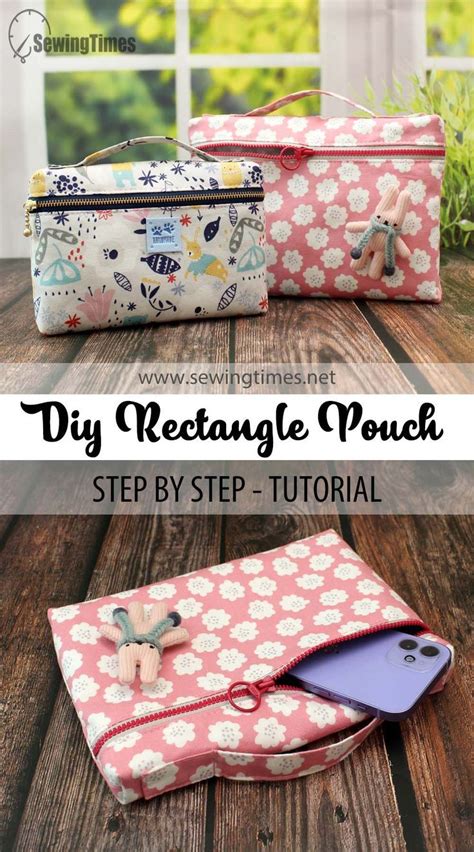 Diy Rectangle Pouch 2 Sizes How To Make Top Handle Zipper Pouch