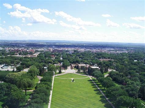 Bismarck Nd Looking South From The Top Floor Of The Capitol July