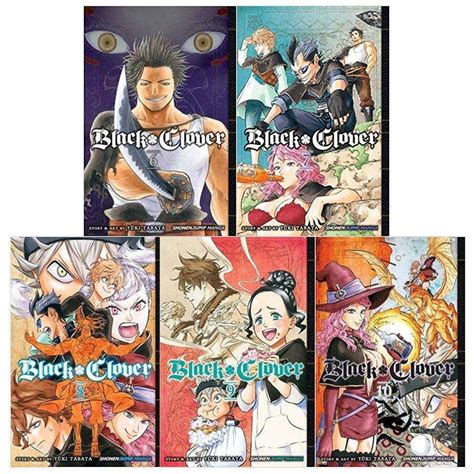 Black Clover Series 2 5 Book Set Collection Volume 6 To 10 Yuki
