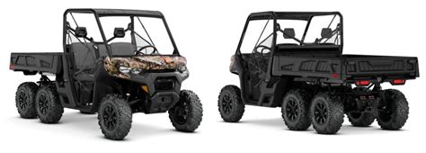 2020 Can Am Defender 6x6 Hd 10 Front And Rear Utv Videos