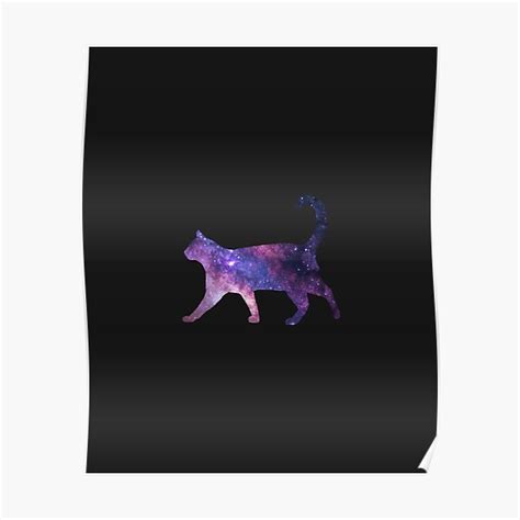 Galaxy Cat Poster For Sale By Pa3k Redbubble