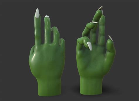 Cartoon Zombie Hand 3d Model Turbosquid 1831516