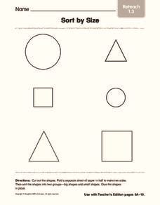 15 number counting activities and games for kindergarten children. Sort by Size Worksheet for Kindergarten - 1st Grade ...