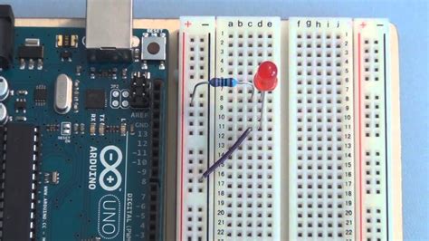 Arduino Uno Tutorial Basic Circuit Breadboarding Youtube