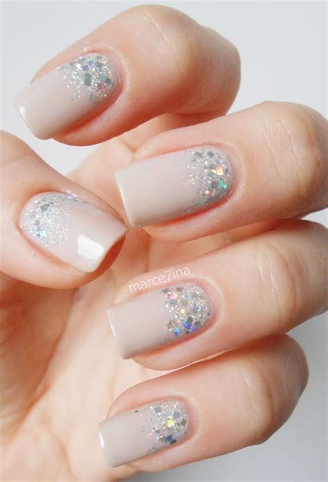 Manicure Con Glitter Fotos Actitudfem Nude Nails With Glitter