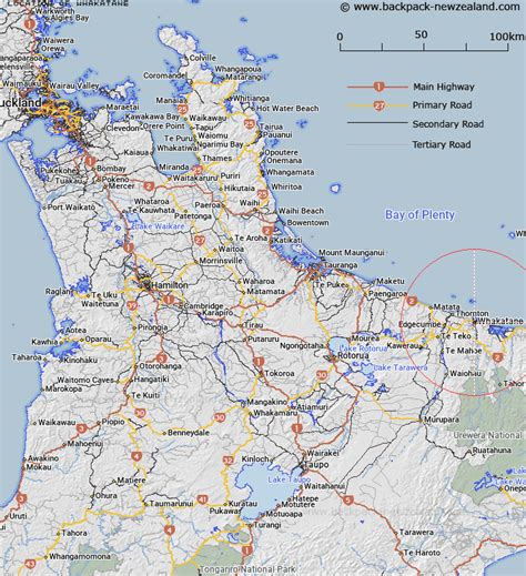 Where Is Whakatane Map New Zealand Maps