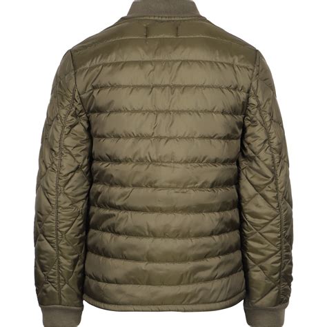 Polo Ralph Lauren Boys Asymmetrical Quilted Jacket In Green