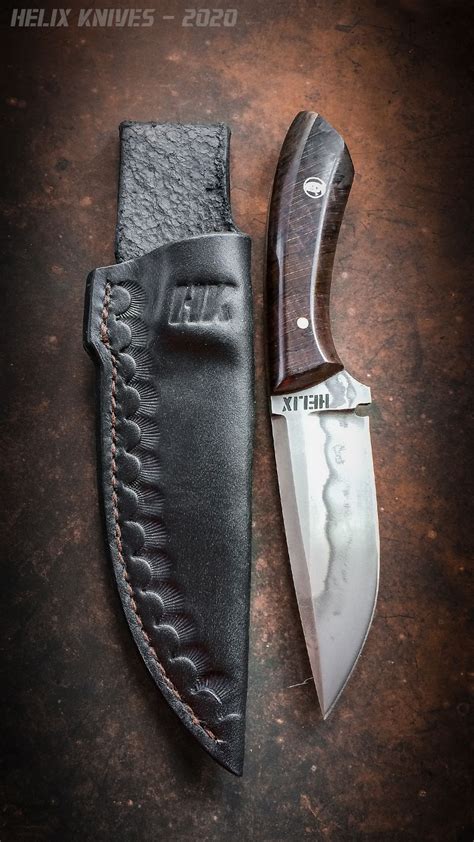 Custom Handmade Bushcraft Knife By Helix Knives Slovenian Knifemaker