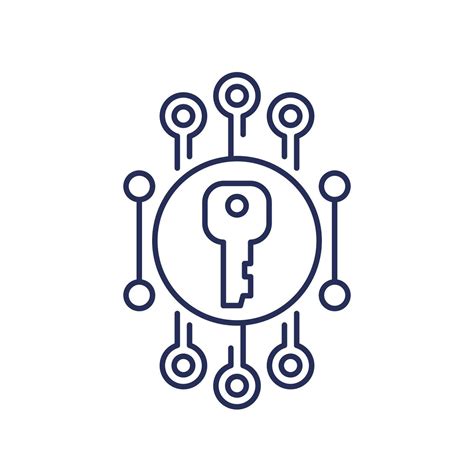Private Key Encryption Line Icon 36031902 Vector Art At Vecteezy