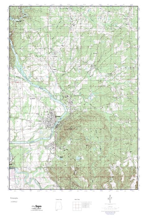 Mytopo Wetumpka Alabama Usgs Quad Topo Map