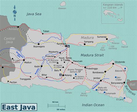 The island of java is not only home to a majority of the population of indonesia, but it is also the most populous island in the world. File:East Java Region map.svg - Wikimedia Commons